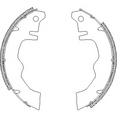 ROADHOUSE 4012.01 Brake Shoe Set